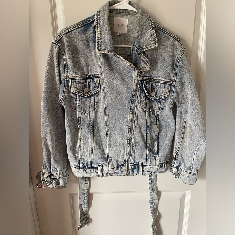 Moto denim jacket